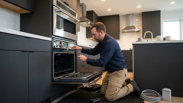 Oven & Stove Repair in progress at a Laredo, TX home